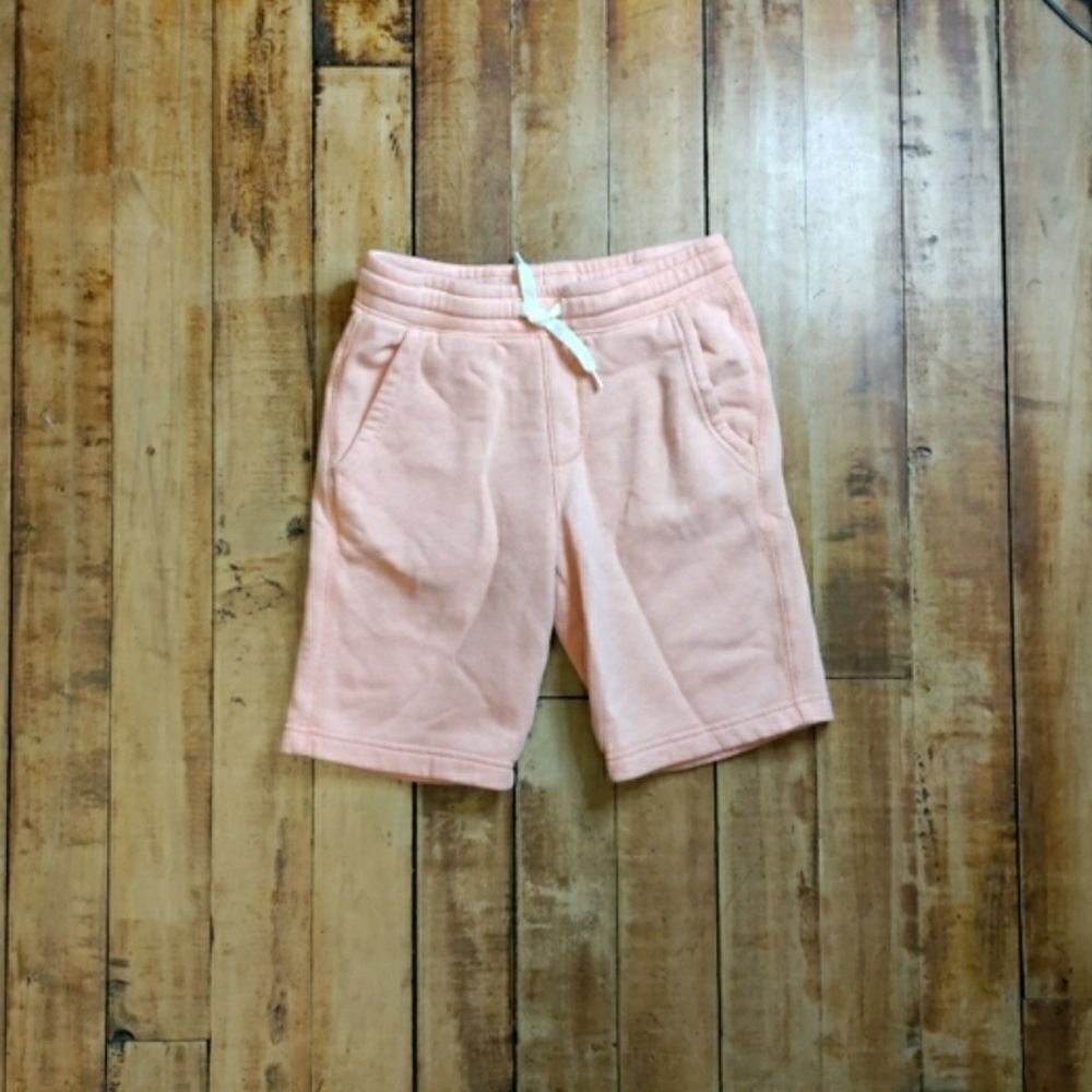 Old Navy shorts boys size 10 to 12 orange pull on gym shorts pastel Easter